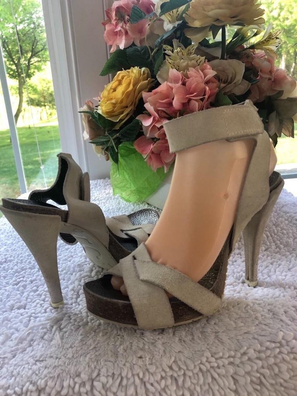 PEDRO GARCIA ANKLE CUFF HEELS SHOE 8 (sh30000